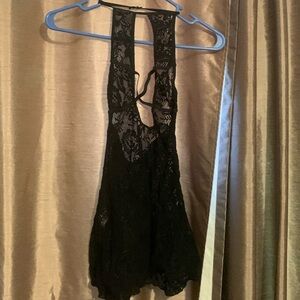 Backless lingerie top